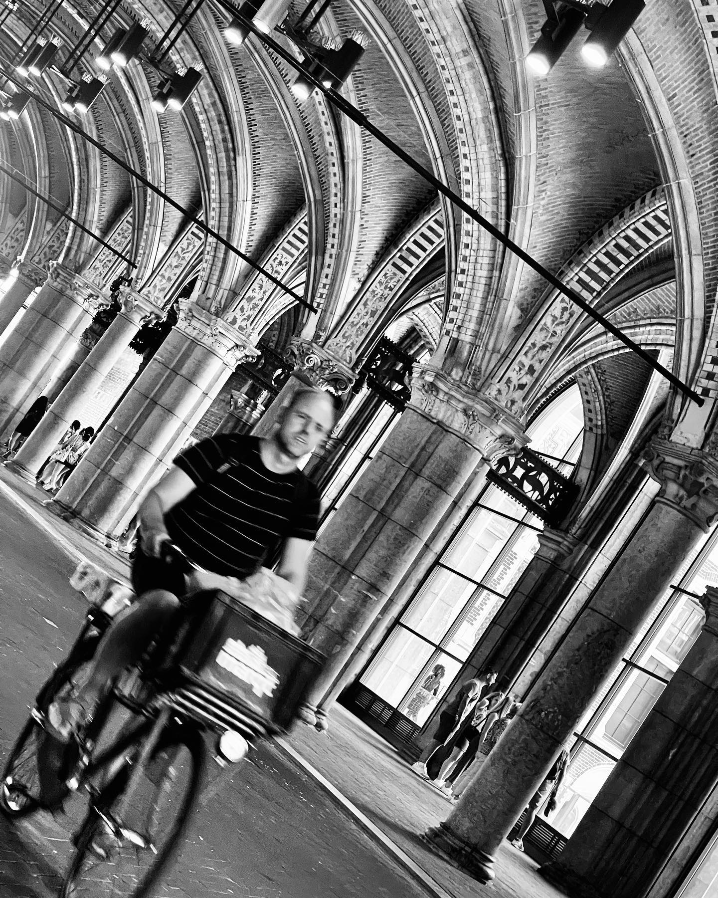 Rijks Museum Amsterdam #rijksmuseum #rijk #netherlands #bike #amsterdam #arch #architectural #smlp #blackandwhite #shotoniphone #iphoneography