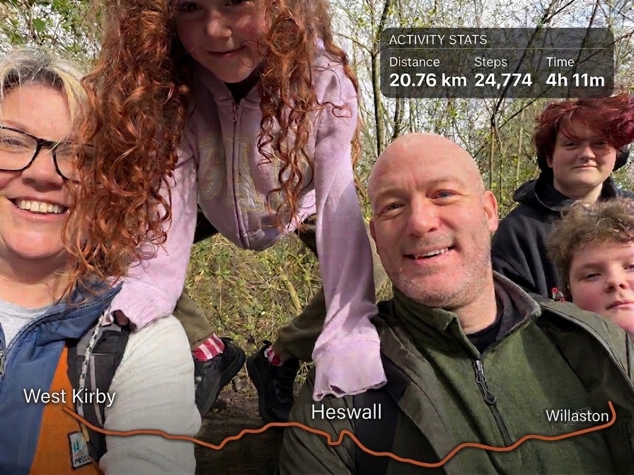 Good Friday family walk along Wirral Way#wirralway #wirral